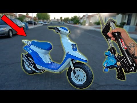 it Begins! Yamaha Zuma / BWS Disc Brake Conversion (WAY BETTER)