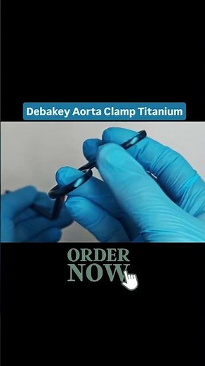 DeBakey Aortic Clamp Titanium | Soft Tech Surgical – Cardiovascular & Vascular Surgical Instrument
