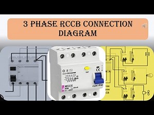 3 phase rccb connection diagram