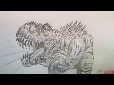 How to Draw T. rex Omega 09, from Jurassic World the Game Part 2.