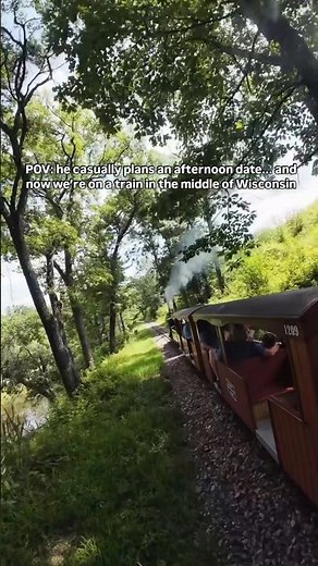 Scenic Train Ride Through the Wisconsin Woods #trainride #wisconsintravel