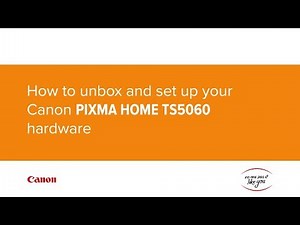 How to unbox and set up your Canon PIXMA HOME TS5060 hardware