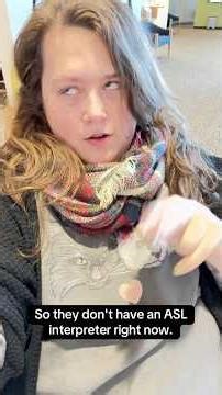 Did they actually hire a live interpreter? #Deaf #ASL #SignLanguage