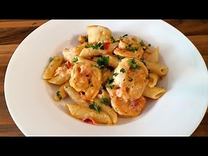 Creamy Shrimp Penne Pasta | Jen M Kitchen