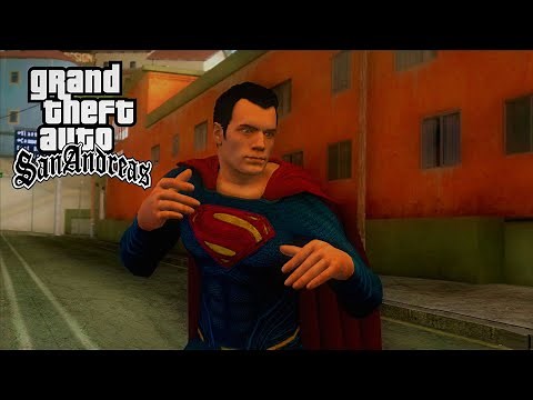 GTA San Andreas - Superman Mod V2.0 + Dark suit [Clark Kent] | 2022 PC