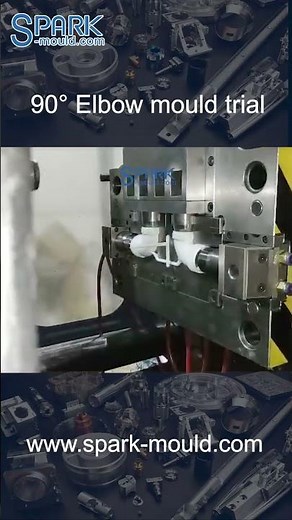 PVC 90 Degree Elbow Mould - 2 Cavities Collapsible Core #pipefitting