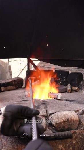 How forged Bolts Are Made from Heated Iron Real Blacksmith Process