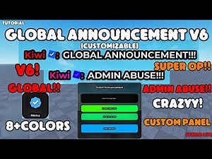 Global Announcement Panel V6😈|| Studio Lite Tutorial #roblox