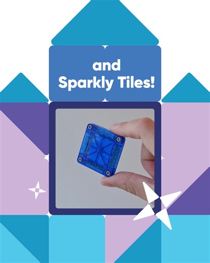 Winter Wonder is here! It's your first chance to grab this set that includes sparkly tiles and icy hues. But hurry, this frosty favorite won’t last long. Get this set before it's gone. | MAGNA-TILES Brand Magnetic Building Sets