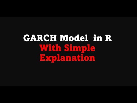 GARCH Model in R with simple explanation