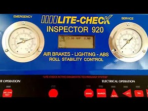 Air Brake Testing Operation - Lite-Check Inspector 920 Trailer Diagnostic Tester