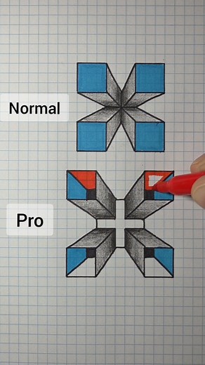 Normal vs pro tutorial #art | condsty