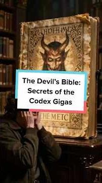 The Devil’s Bible: Secrets of the Codex Gigas #history #facts #historyfacts