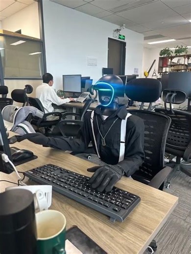 Our Office's New Employee is a Robot... Or Is It? 🤖 #robotics