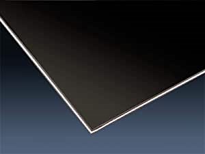 Golden Age Black and White Laminated Pickguard Materials, 3-ply