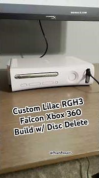 Xbox 360 RGH3 Falcon Lilac 1TB Build with New DVD Delete Insert #xbox360 #xbox360rgh #customxbox