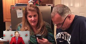 31K views · 631 reactions | Becky Yockey surprised her husband, Dean, with tickets to the 128th Rose Parade and 103rd Rose Bowl Game in Pasadena, CA soon aafter the Tournament of Roses announced Penn State Nittany Lions were to play in the "Granddaddy of Them of All" on Monday, January 2, 2017. After seeing Dean's reaction, the Tournament of Roses decided to give the couple a call and personally invite them for an added surprise... | Rose Parade | Facebook