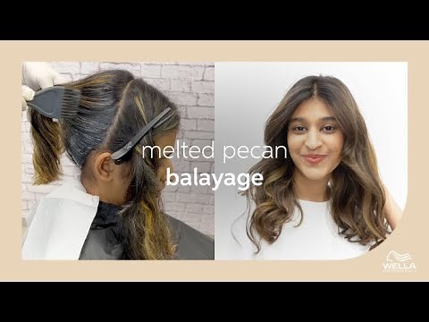 Step-by-Step Melted Pecan Balayage Tutorial | Wella Professionals