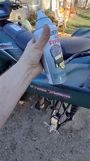 Loctite Rust Disolver applied and washed off. 2006 Kawasaki Brute Force 750i