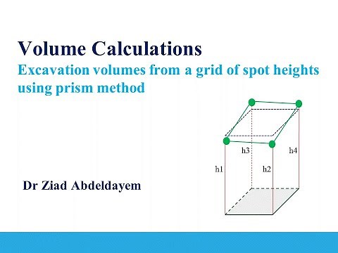 SURVEYING l Excavation Volumes from a Grid of Spot Heights Using Prism Method