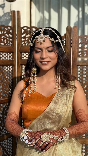 Velezza on Instagram: "Sunshine, smiles & a haldi glow 💛 #velezza #vadodara #velezzabride #bridalmakeup #bride {Bridal makeup Vadodara, Vadodara bridal makeup artist, wedding makeup Vadodara bride, Gujarati bride makeup Vadodara, professional wedding makeup Vadodara, luxury bridal makeup Vadodara, best bridal makeup artist Vadodara, bridal beauty services Vadodara}"
