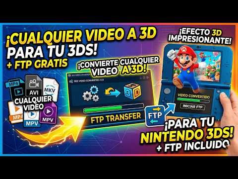 Creé un programa para convertir cualquier video en 3D para Nintendo 3DS 😱 | Conversor + FTP GRATIS