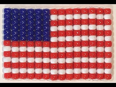 Beaded Flag Tutorial 6x9 mm beads