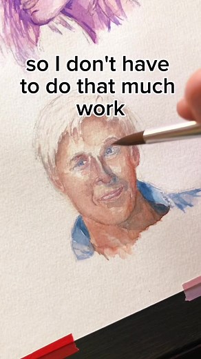 How to paint white #watercolorpainting #watercolortutorial #easywatercolor #howtopaint #beginnerwatercolor #watercolour #watercolorartist #watercolorartists #simplewatercolor #paintingtutorial #dannydrwing #watercolorportrait #watercolorportraits #ryangosling #barbie #kenbarbie