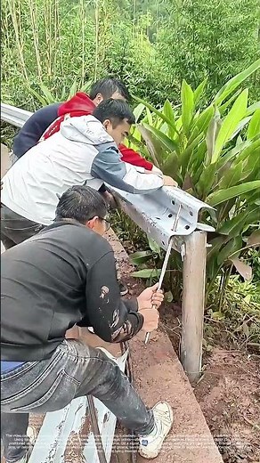 Prying Order from the Roadside: The Team Effort of Dismantling a Guardrail