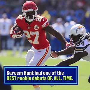 Kareem Hunt's record-setting rookie debut almost didn't happen. | SB Nation