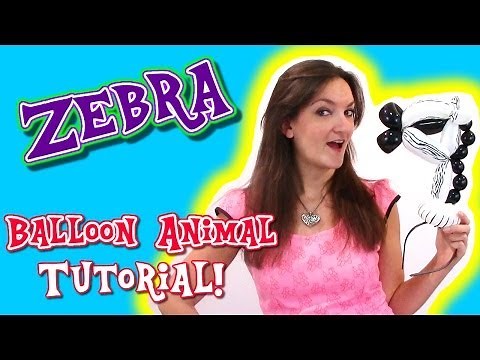 ZEBRA Balloon Animal Tutorial - Learn Balloon Animals with Holly!