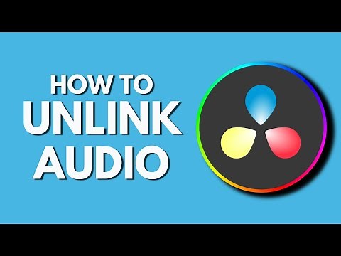 How To Unlink Audio in Davinci Resolve | separate audio from video | Davinci Resolve Tutorial