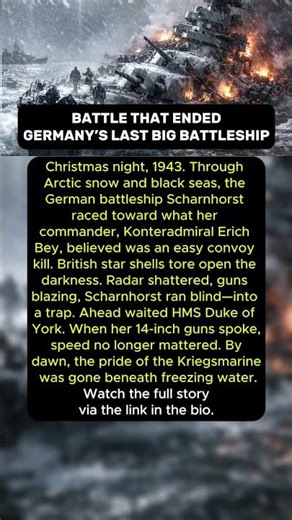 The Battle That Ended Germany’s Last Big Battleship