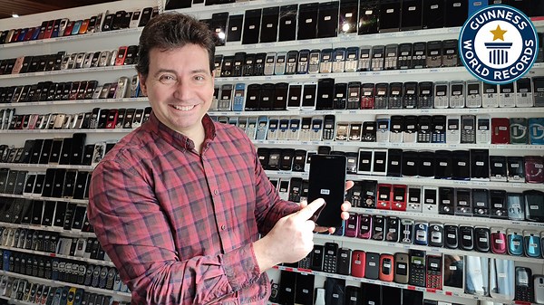 Meet the Guinness World Records holder for largest mobile phone collection