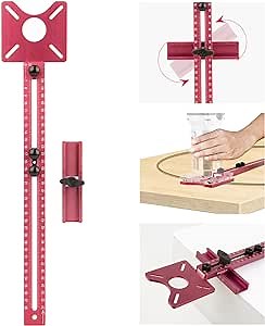3 In 1 Router Milling Groove Bracket | Trimming Machine Flip Board | Milling Flip Board | Jig Router Templates | Aluminium Router Table Insert Plate for Woodworking
