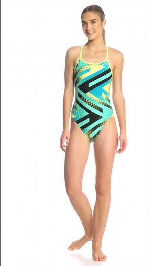 Nike Women's Tidal Riot Modern Cut Out One Piece Swimsuit | SwimOutlet.com