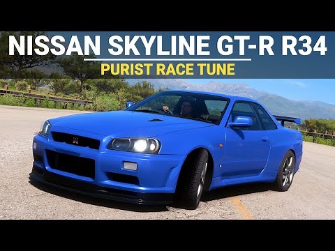 Forza Horizon 5 Tuning - 2002 Nissan Skyline GTR R34 - FH5 Purist Race Build, Tune & Gameplay