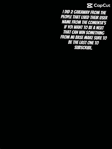 Make sure to be the last one to subscribe to my chenel.And make sure that you out your username.