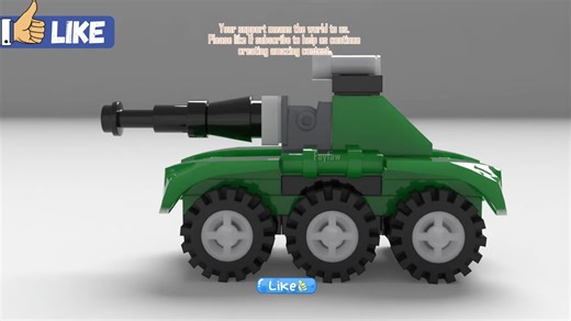 酷炫的乐高迷你坦克建造：看看这个超棒的模型如何快速组装起来！