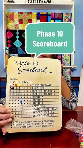 Wooden Phase 10 Score Board, 1 Set Wooden Phase Scoreboard with 8 Colored Pegs, Fun Table Board Card Game Accessories for Party Family Game Night, Board Game #boardgame #cardgames #phase10scoreboard #cardgamesoftiktok #scorekeeper @KARRY HOME