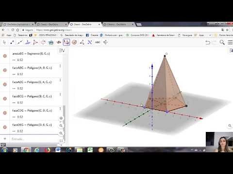 Construindo Pirâmide no geogebra