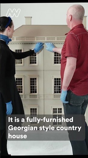 Pendle Hall the fully furnished Georgian Country House with a twist #dolls #dollhouse #shorts