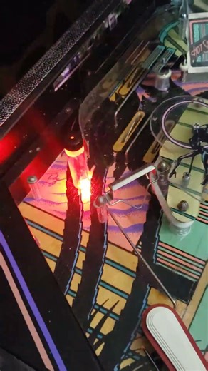 Pinball hit detection LED light #pinball #ledlights #led #homebrew #hollywoodheat #miamivice