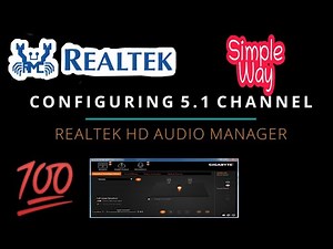 #realtek Fix Realtek HD Audio Manager Missing from Windows 10 || Configuring 5.1 Speakers