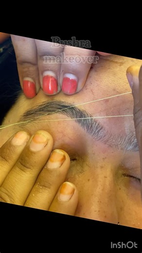Eyebrows threading tutorial/ Eyebrow threading #eyebrows #threading #shorts #viralvideos #threads