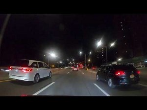 FDR Drive South NYC - Night (4K with music) | Open Road Driving