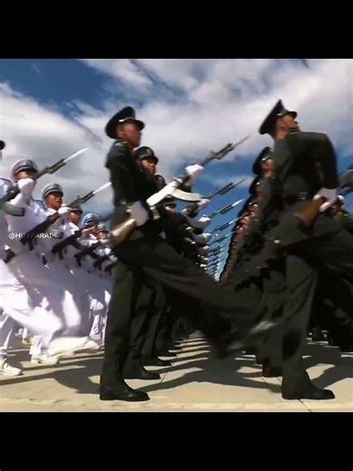 The synchronized and disciplined parade training process of the Chinese army #chinamilitaryparade