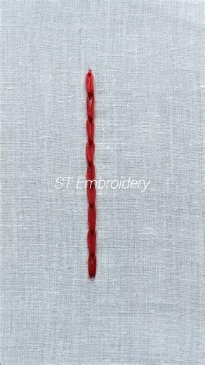 Simple Chain stitch tutorial