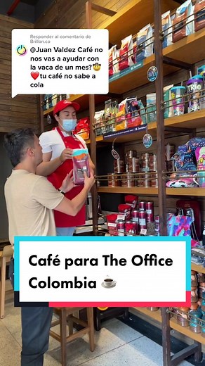 Respuesta a @Brillon.co Ahí va amigos, para que TODOS (👀 te vemos Adrián) tomen un rico café 😋 #parati #colombia #cafe #juanvaldez #oficina