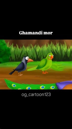 Old Cartoon vibes on Instagram: "Ghamandi mor Part 3.....! Eise aur kahaniyo ke liye @og_cartoon123 ko follow karo gays ☝️ . . #explorepage #cartoon #childhood #oldcartoon #nostalgia"